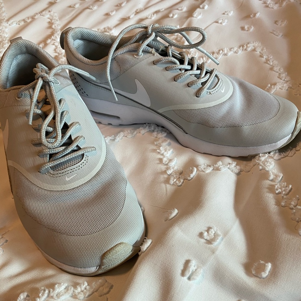 Gray Nike shoes